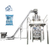Machine automatique électrique verticale de formage, de remplissage et de scellage de sacs pour l'emballage alimentaire et des glaçons, facile à utiliser, pour film plastique