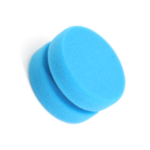 Tampon de polissage et de lustrage haute densité en forme de yo-yo, bleu, rond, pour l'entretien automobile - Product Image 1
