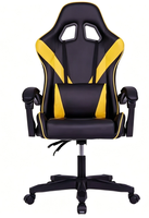 Chaise de jeu ergonomique en cuir style course, avec appui-tête et coussin lombaire, inclinable et réglable – Vente en gros usine