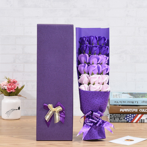 Cadeau créatif pour petite amie, bouquet de 18 roses en savon, boîte cadeau, Saint-Valentin, fête des mères, Noël, fleur artificielle - Product Image 6