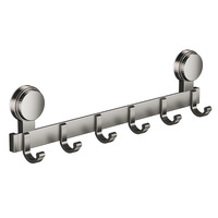 Crochet de porte à ventouse sans perçage, fixation robuste, en plastique et aluminium aérospatial, pour rangement de vêtements et manteaux dans l'entrée