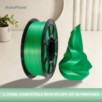 Filament d'impression 3D haute vitesse MakePlanet PLA, consommables, câble plat 1,75 mm, bobine de 1 kg, tige en plastique, 200°C, modèle 010128 CN/BEI