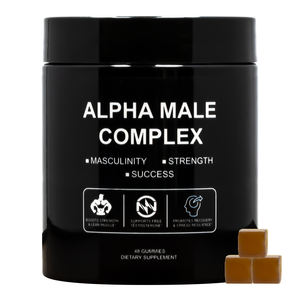 Turkesteron-Gummis 1000mg Komplex Tongkat Ali Extrakt Hydroxyecdysone Schwarze Maca Natürliche Beeren Vegan Täglich - Product Image 1