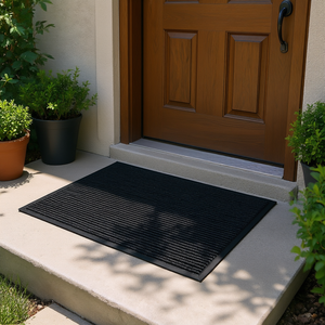 Tapete para Puerta Delantera D0100X30MX8, 10x3 Pies, PVC a Rayas, Resistente, Lavable, Alfombra de Entrada Rectangular, Estilo Moderno, Alfombra para Exteriores - Product Image 2