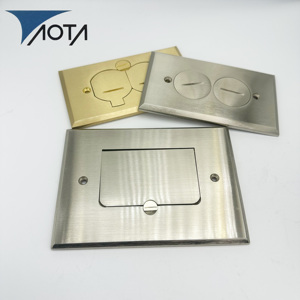 Copper Faced Recessed Floor <strong>Outlet</strong> Floor-mounted <strong>Outlet</strong> - Product Image 4