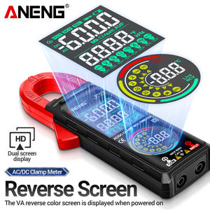 ANENG ST213 Pensampermetre VA Ters Renkli Ekranlı Multimetre <span class=keywords><strong>CAT</strong></span> III 6000 Sayım True RMS Test Cihazı DC/AC Voltaj Akım Ölçer - Product Image 3