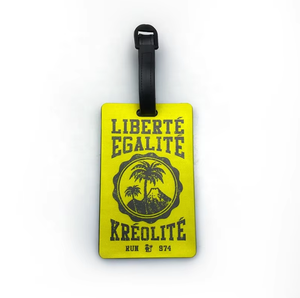 Excellent Quality Soft Rubber Luggage Tag Square Name Backpack