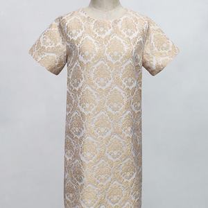 Vestidos Casuales de Mujer al por Mayor, Personalizados, OEM, ODM, de Alta Calidad, Color Sólido, con Relieve, Diseño Simple, Tela Jacquard - Product Image 2