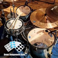 Low MOQ Clear Drum Silencers 6PCS Set High Quality Silicone Drum Dampeners Gel Pads for Sound Dampening