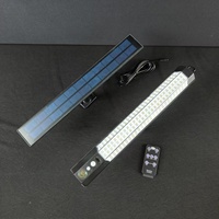 Promotion : Lumière d'induction murale pour camping et armoire, 158 LED, ABS PC, câble 5M, rechargeable solaire, télécommande, modèle 1:1