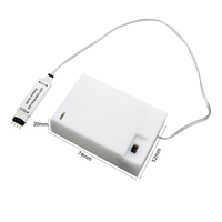 Bande lumineuse LED alimentée par piles AAA, portable, USB 5V, RGB, flexible, avec télécommande, pour rétroéclairage TV et décoration