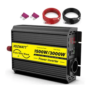 Dc כדי ac כוח סולרי 1000w חכם המכונית 1kw 12v ל 220v v גל סינוס טהור 24v ל 120v 240v הממירים הנוכחי 12v ל 220v