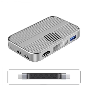 Boîtier externe magnétique <span class=keywords><strong>M2</strong></span> NVMe 10 Gbps USB-C avec emplacement pour <span class=keywords><strong>SSD</strong></span>, prend en charge les disques durs 2230/2242/2260/2280 8 To, <span class=keywords><strong>lecteur</strong></span> <span class=keywords><strong>de</strong></span> <span class=keywords><strong>carte</strong></span> TF/SD - Product Image 1