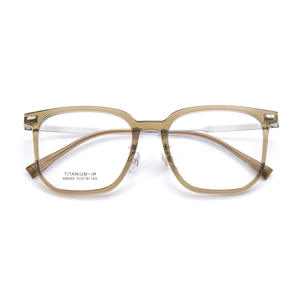 Montures de lunettes en titane IP M8085, rectangulaires, monture complète, légères, unisexes, verres en acrylique, origine Danyang - Product Image 1