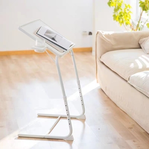 Diskon besar nampan Tv komputer kecil bingkai baja meja ruang tamu furnitur kecil lipat Sofa samping meja kopi - Product Image 5