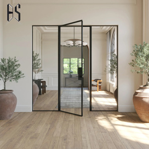 Porta a Battente in Alluminio di Alta Qualità con Isolamento Acustico e Vetro Temperato per Decorazione Interna del <span class=keywords><strong>Soggiorno</strong></span> - Product Image 4