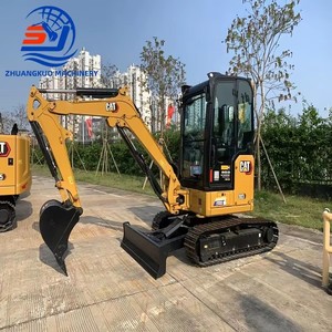 Miniexcavadora CAT 303 de 3 toneladas de peso operativo con cucharón de excavación de 0.12m³ de capacidad, excavadora de cadenas usada en venta - Product Image 3