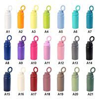 Bouteille d'eau en acier inoxydable à double paroi de 22 oz avec support magnétique pour téléphone, isolée sous vide, anti-fuite, gourde de sport et de voyage OEM