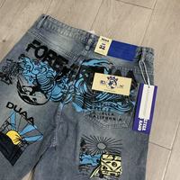 Shorts en jean décontractés pour hommes et femmes, imprimés créatifs et tendance, les plus vendus en Europe, vente en gros DUAA