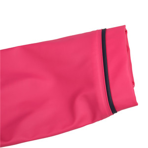 Imperméable basique en PU pour enfants avec capuche, veste de pluie imperméable avec doublure, imperméable d'extérieur pour filles, vêtements de pluie coupe-vent pour enfants - Product Image 4