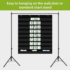 Organizador de Pared con 66 Bolsillos y Tarjetas, Gráficos Educativos para Niños, Hogar, Oficina y Material Escolar - Product Image 6
