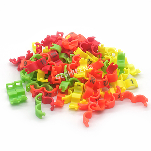 Open Ringen Voor Kleine Vogel 3/5Mm Plastic Clip Ringen Liefde Vogel Been Ringen Aanpassen Club Nummer Been bands - Product Image 4