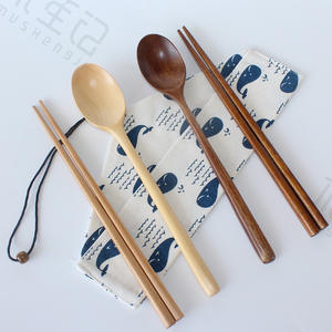 Vente en gros de cuillères et baguettes en bois à long manche de style japonais et créatifs par les fabricants de <span class=keywords><strong>tourisme</strong></span> de plein air portable - Product Image 4