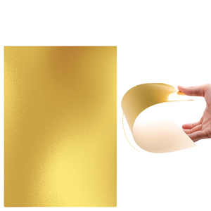 Бумага картонная металлизированная A4, 10 листов в упаковке, 220 г/м², двусторонняя, с золотым и серебряным зеркальным фольгированием - Product Image 1