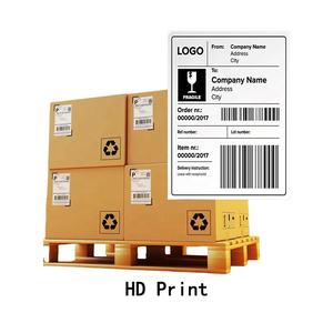 Оптовая Продажа с фабрики, цветная Термотрансферная Бумага в рулоне, индивидуальный логотип, перманентные наклейки со штрих-кодом, Упаковочная этикетка под заказ - Product Image 3