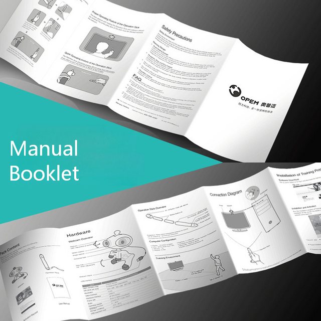 Custom Brochure Catalog Printing for Product Instruction Booklet Premium Paper with Lamination Stapled Binding for Business Use