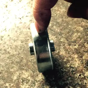 38.5mm Diameter Zinc überzogene Steel Roller Bearing Conveyor Skate Wheels