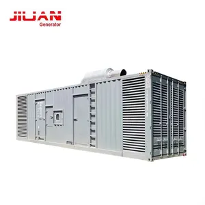 Alimenté par un groupe électrogène Mitsubishi S16R-PTA2-C, 1500kw, 3 phases, origine japonaise, prix 1.5mw