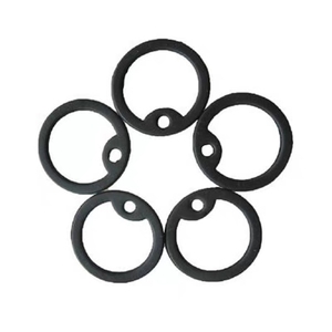 실리콘 개 태그 소음기 동물 관련 소음을 줄이는 인쇄 기법의 검은 고무 ID 태그 금속 공예 제품 - Product Image 4