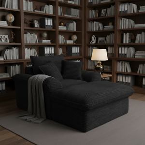 Canapé-lit compact de qualité pour appartement, ensemble de canapés modernes pour salon, canapé d'angle sectionnel, fauteuil inclinable sans structure - Product Image 4