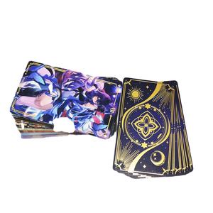 Impresión de Cartas de Tarot Personalizadas, Cartas de Tarot con Borde Holográfico, Baraja de 78 Cartas con Borde Dorado, Cartas de Tarot y Oráculos de Anime - Product Image 1