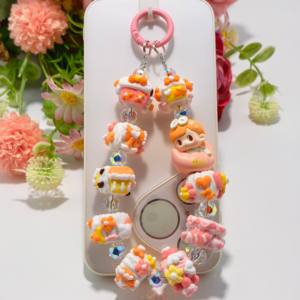 Ciondolo con Perline Dipinte a Mano della Serie Goodnight Starry Sky - Squisito Ciondolo per Telefono e Borsa - Product Image 4