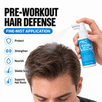 Ensemble de Soins Sportifs Cheveux & Corps 5 Pièces OEM ODM Marque Privée : Gel Douche Rafraîchissant Pré-Entraînement, Sprays Capillaires, Masque Réparateur