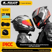 Casque de moto intégral LS2, casque de sécurité pour la conduite, casque de scooter électrique quatre saisons, casque d'hiver pour adulte unisexe