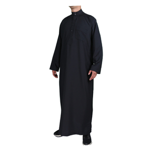 Style islamique traditionnel qatari couleur unie à manches longues Jubba taille 52-65-60 56/54 - Product Image 5