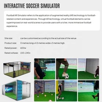 Kit d'entraînement de football VR Jeu de simulation sportive interactif AR Simulateur de sport virtuel Jeux d'entraînement de gardien de but de football