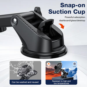 <span class=keywords><strong>Support</strong></span> de <span class=keywords><strong>téléphone</strong></span> de voiture classique réglable à 360° avec ventouse, <span class=keywords><strong>support</strong></span> stable pour tableau de bord, rotation à 270° et appels mains libres - Noir - Product Image 6