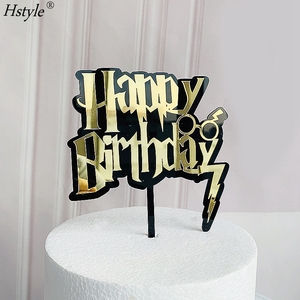Acrylique Assistant Joyeux Anniversaire Gâteau Toppers <span class=keywords><strong>Harry</strong></span> <span class=keywords><strong>Potter</strong></span> Thème Joyeux Anniversaire Gâteau Picks pour Anniversaire PQA280 - Product Image 2