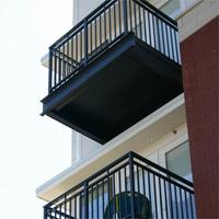 Modernes Design Hochbelastbare Aluminium-Balkongeländer Hohe Haltbarkeit Eloxierte Aluminiumlegierung Balustrade für Apartments Bodenbeläge