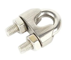 Pince à câble métallique en acier inoxydable Écrou à œil Liant de charge Manille à chaîne en câble métallique Pince de tuyau métrique-Catégorie de produit Pinces - Product Image 2