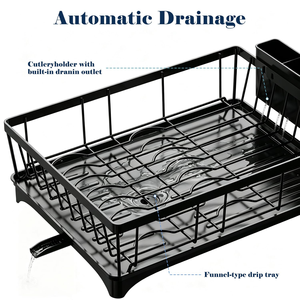 Organizador de Platos y Tazones de 2 Niveles, Ajustable, Escurridor de Vajilla para Cocina, Organizador de Secado para Encimera de Cocina - Product Image 3