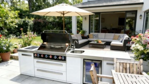 Nuova Tecnologia <span class=keywords><strong>Cucina</strong></span> da Esterno in Acciaio Inox 304, Set BBQ con Mobile da Giardino - Product Image 3