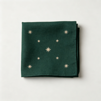 Serviettes de table en coton personnalisées, réglables et réutilisables, avec impression numérique - Décorations pour mariages et fêtes, vente en gros