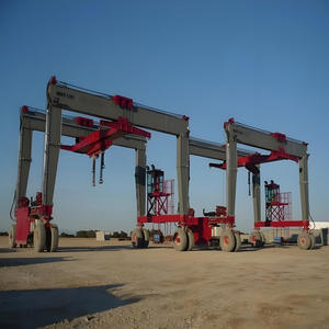 رافعة جسرية للحاويات بسعة 45 طن مع عجلات وإطارات، مسافة رفع 35 متر، محرك وصندوق تروس - Product Image 2