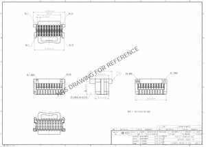 DF50S-20S-1C 1,0 mm pitch 20-pins draad-naar-printplaat vergrendelingsconnector met hoge dichtheid en laag profiel voor AIoT-robotica - Product Image 6