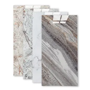 Home decor kitchen bathroom self adhesive pvc marble wall panel wall tile sticker